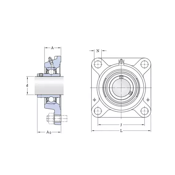 Корпус із підшипником FYJ 70 TF SKF