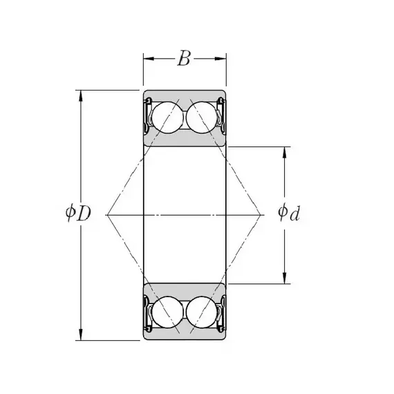Підшипник 35 BD5020T12DDUCG33 (ZA-35BD5020T1XDDUM01 MA6L5) NSK