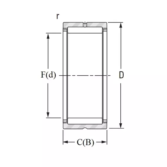 Підшипник NK 30/30 A JTEKT (Koyo)