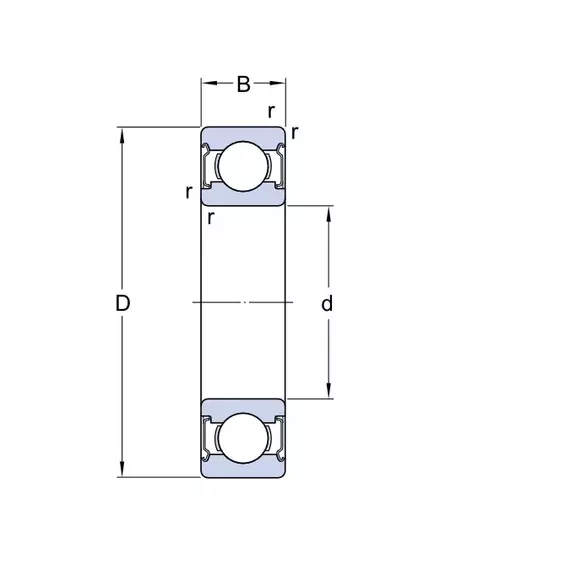Подшипник W 619/3-2Z SKF