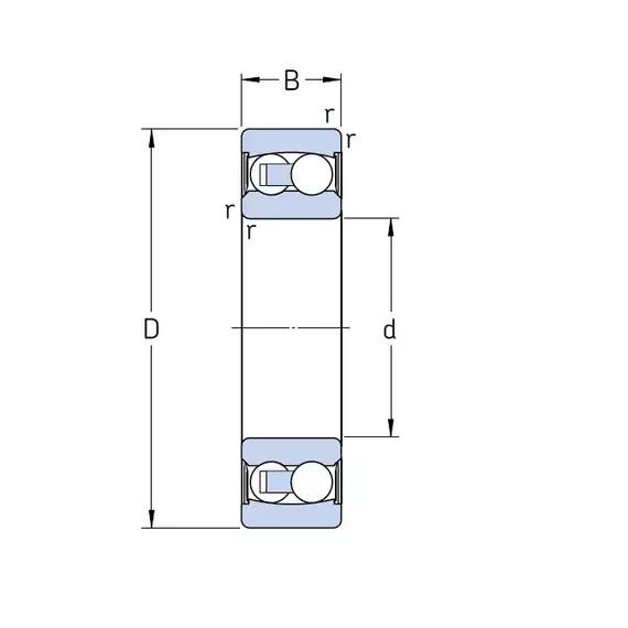 Підшипник 2206 E-2RS1TN9/C3 SKF