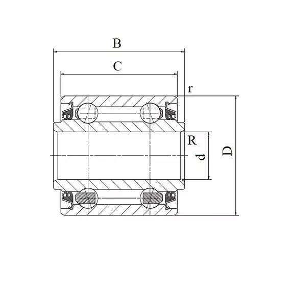 Підшипник DAC 164044 2RS JTEKT (Koyo)