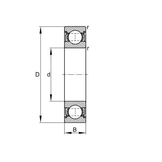 Подшипник 6303 2Z FAG