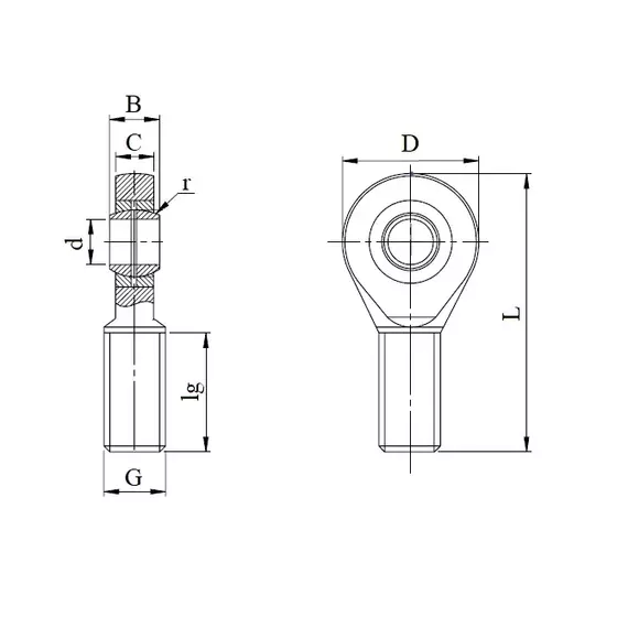 Підшипник SA 16 T/K CT