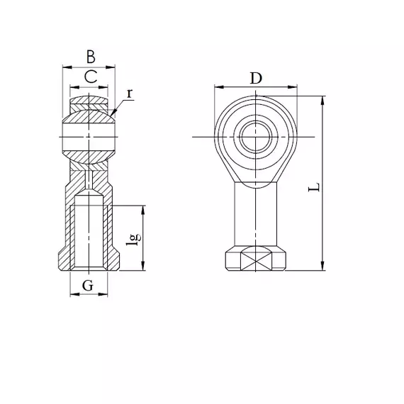 Підшипник SIL 16 T/K CT