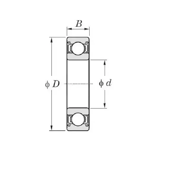 Подшипник 80102 (6002 ZZ) CT