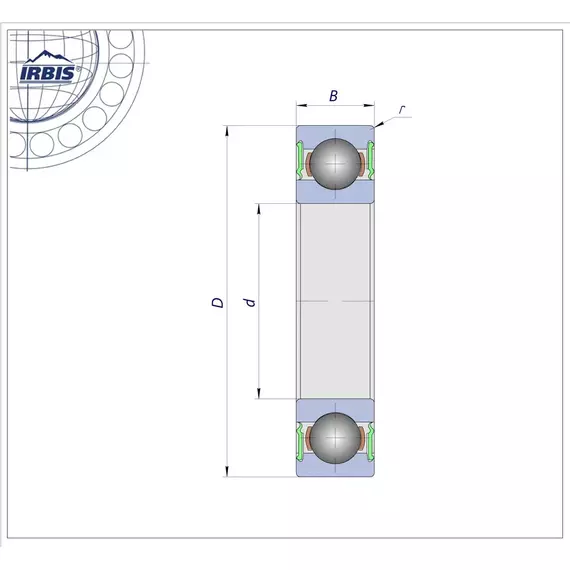Підшипник 6014 2RS C3 Timken