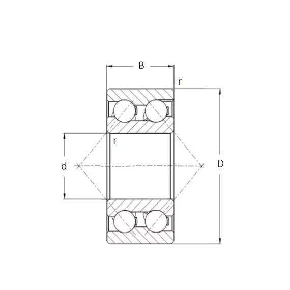 Подшипник 3307 NF ZKL