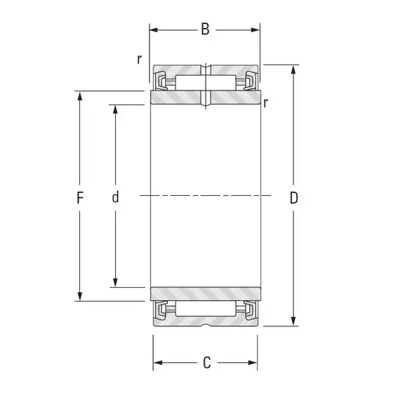 Подшипник NA 4908 A 2RS JTEKT (Koyo)