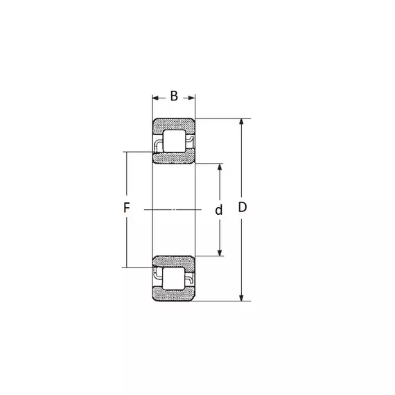 Підшипник NJ 207 E FBJ (Японія)