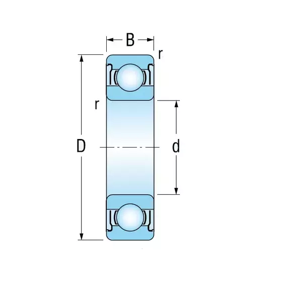 Підшипник 70-80303 (6303-2ZR C3) KINEX