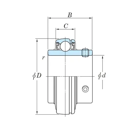 Підшипник UC 217 JTEKT (Koyo)