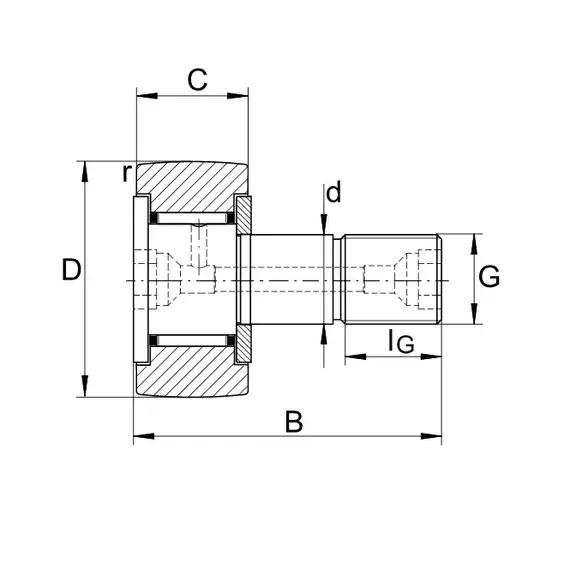 Підшипник KR 22 B INA