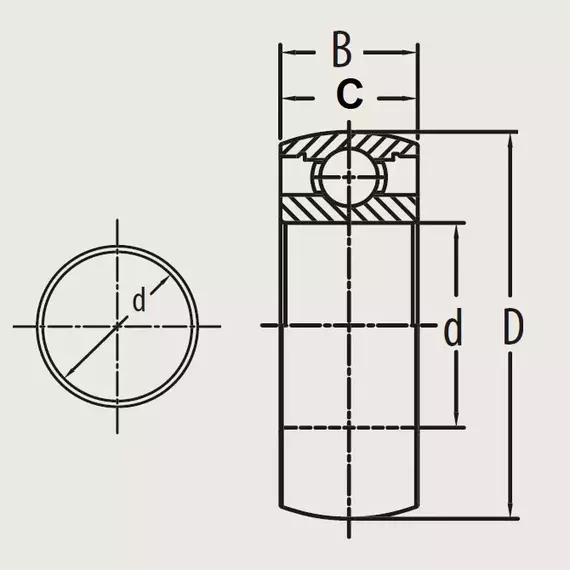 Підшипник W 209 PPB4 (PER.W209RPPB4) PEER