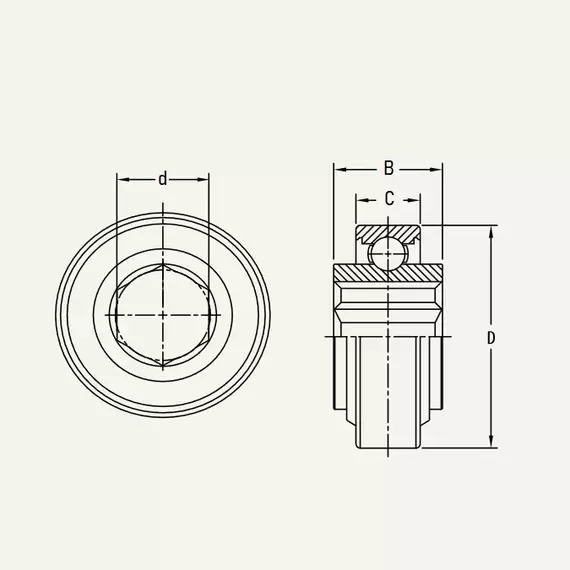 Подшипник 205 KRR2 (PER.205HRR2) PEER