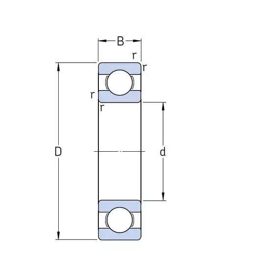 Підшипник W 608 SKF