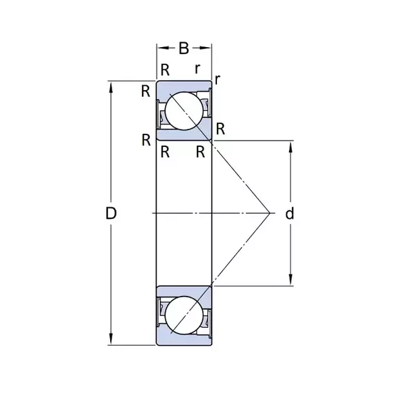 Подшипник 7308 BE-2RZP SKF