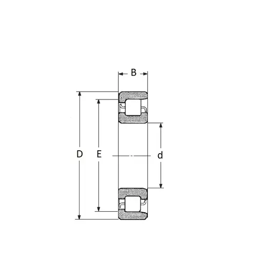 Підшипник NF 210 E FBJ (Японія)