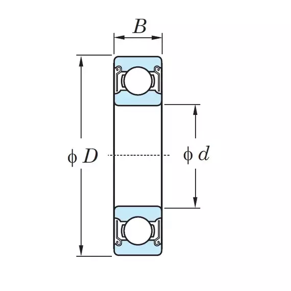 Подшипник 80110 (6010 ZZ) KG (Індія)