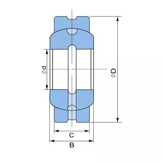 Підшипник ШСП-55 (GE 55 ES) KG (Індія)