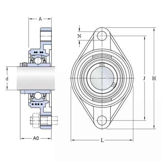 Корпус із підшипником FYTBK 20 TR SKF