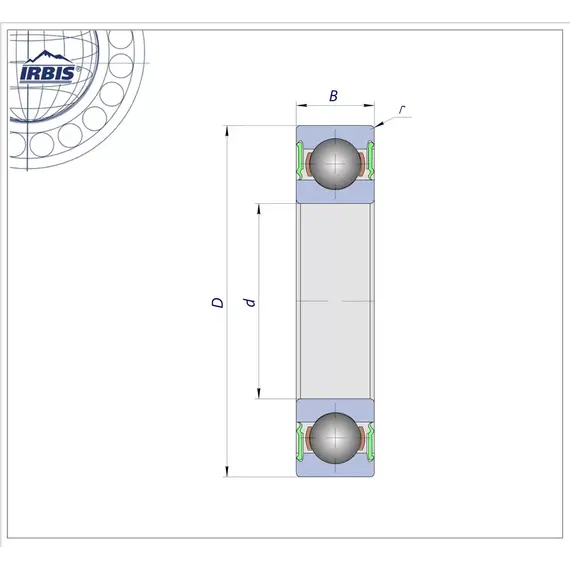 Підшипник 62301 2RS Timken