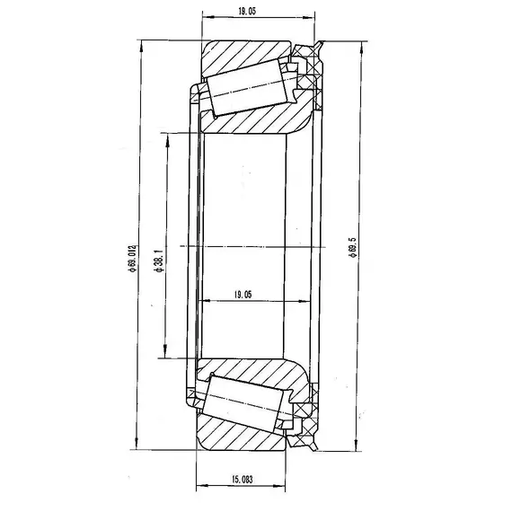 Підшипник 13600LA/13621 CT-AGRI