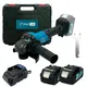 Аккумуляторная угловая шлифовальная машина PROFI-TEC DGA201BL POWERLine (2×PT2040EP (4.0 Ач), зарядное устройство)