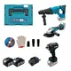 Аккумуляторный набор инструментов PROFI-TEC Combo Set 3/7 POWERLine (PBH201, DGA20BL, PTW502) (2×PT2040MP (4.0 Ач), зарядное устройство)